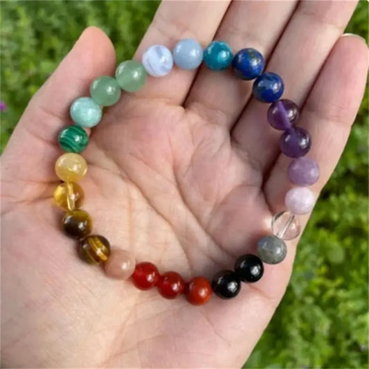 7 Chakra Energie Armband 'Harmonie' Heilsteine für Balance & Wohlbefinden