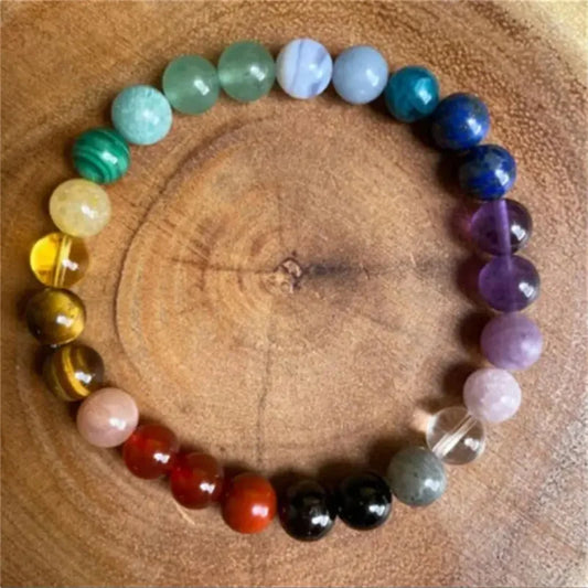 7 Chakra Energie Armband 'Harmonie' Heilsteine für Balance & Wohlbefinden