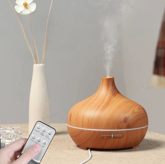 Ultraschall Aroma Diffuser 'Serenity'  Holzoptik für Achtsamkeit & Raumduft